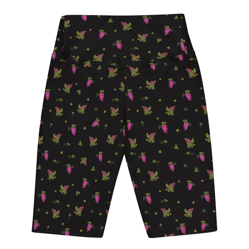 Grape Print Cycling Shorts