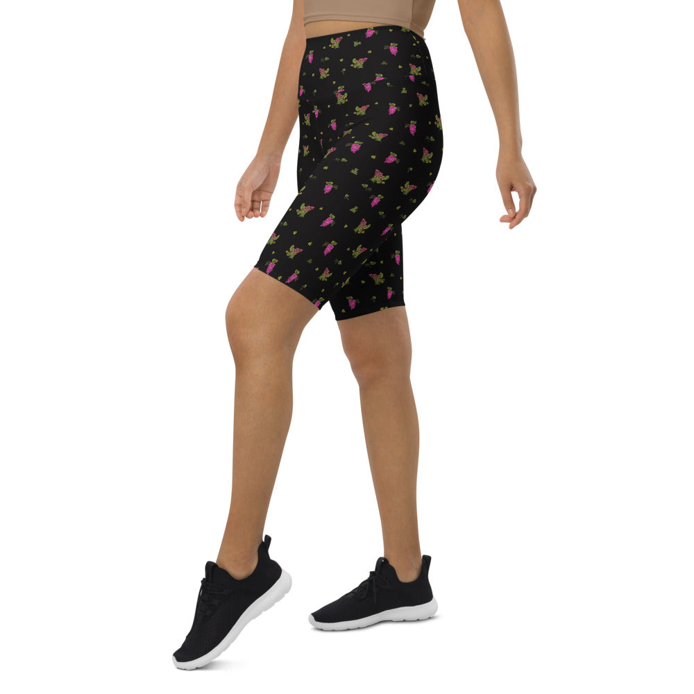 Grape Print Cycling Shorts