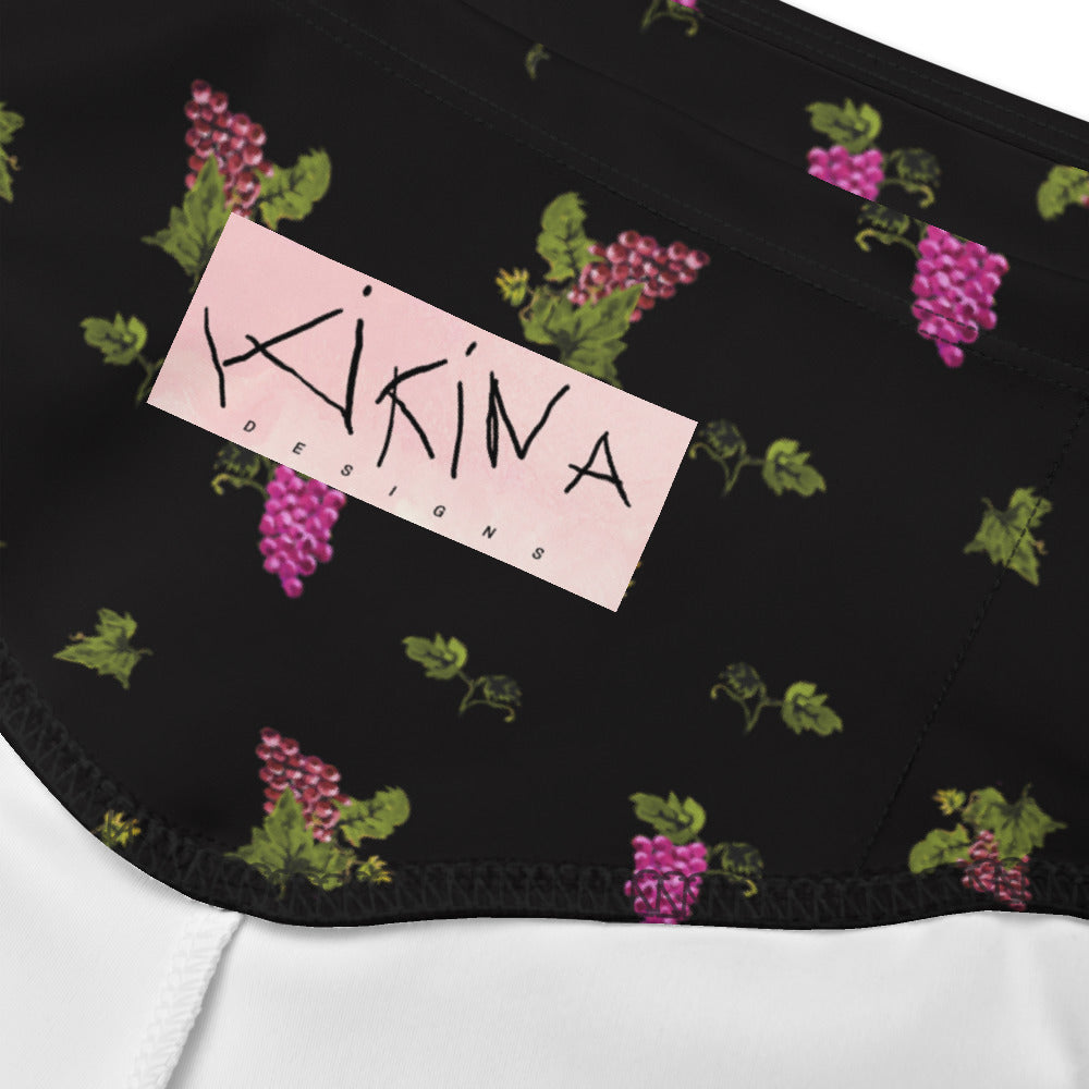 Grape Print Cycling Shorts