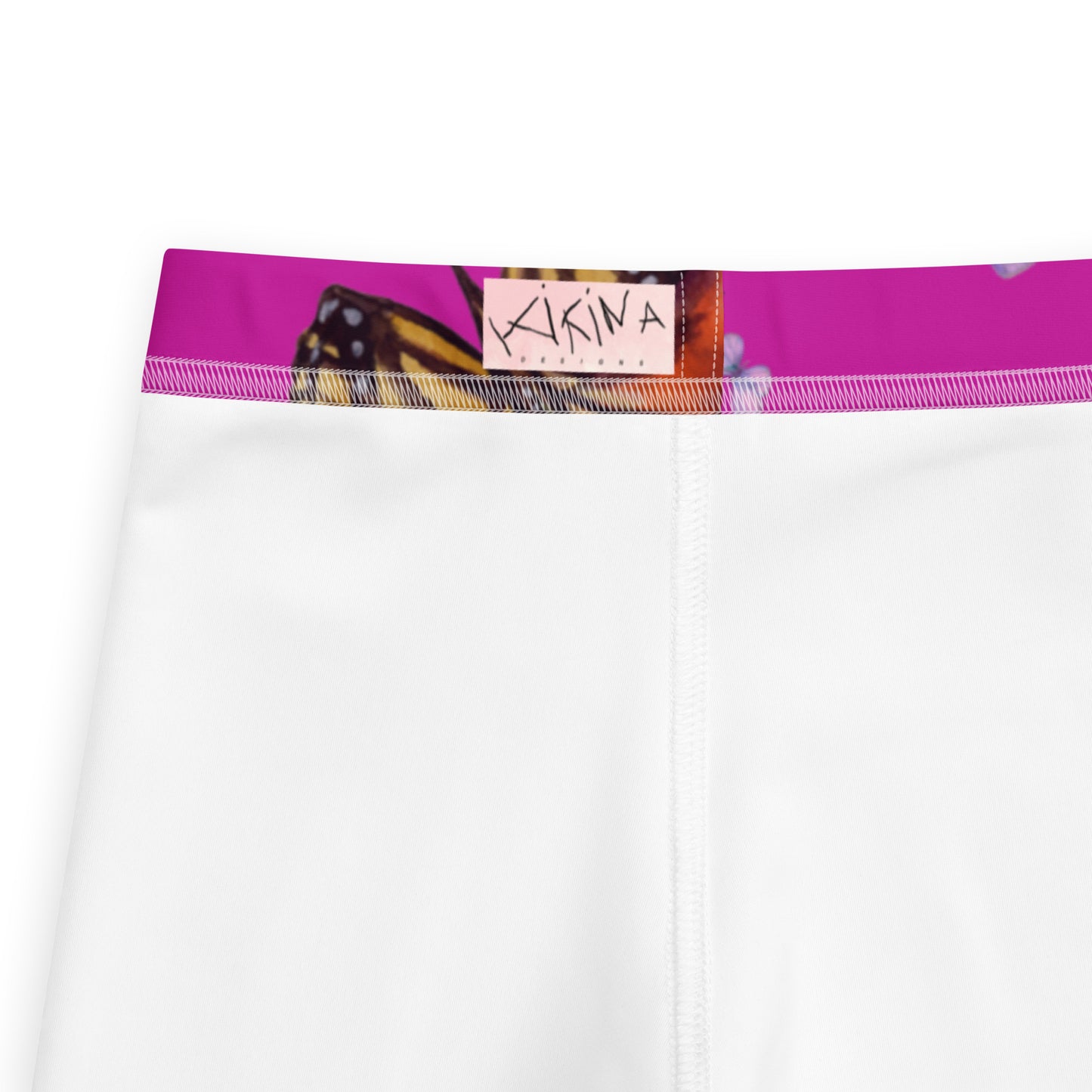 Butterfly Kid's Leggings in Magenta Pink