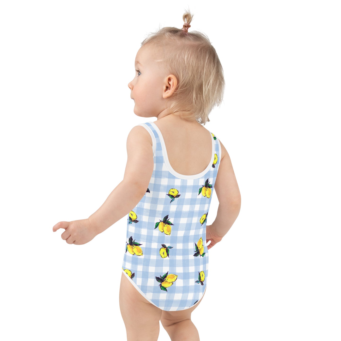 lemon Printed All-Over Print Kids Swimsuit