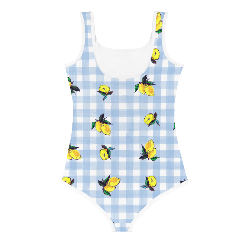 lemon Printed All-Over Print Kids Swimsuit