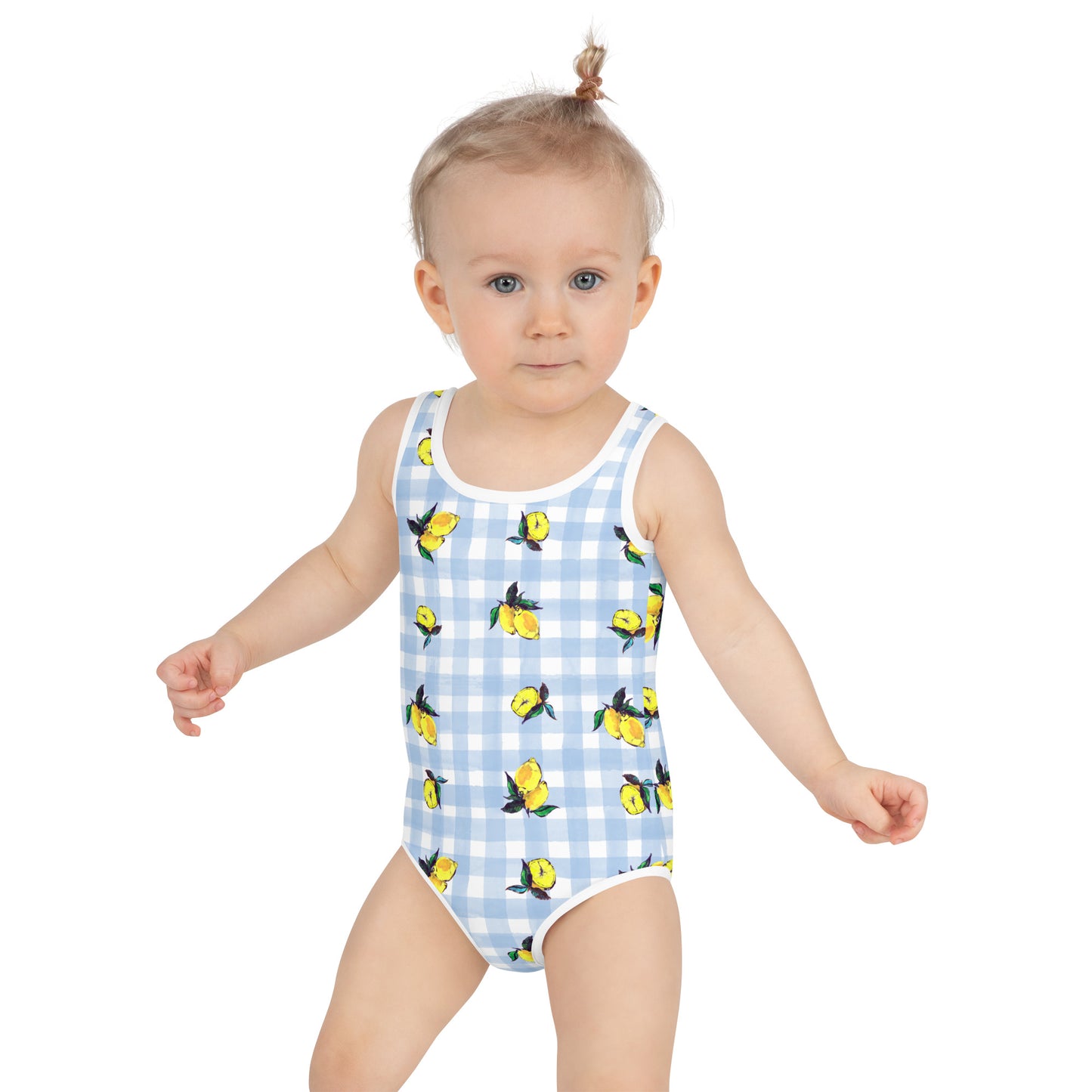 lemon Printed All-Over Print Kids Swimsuit
