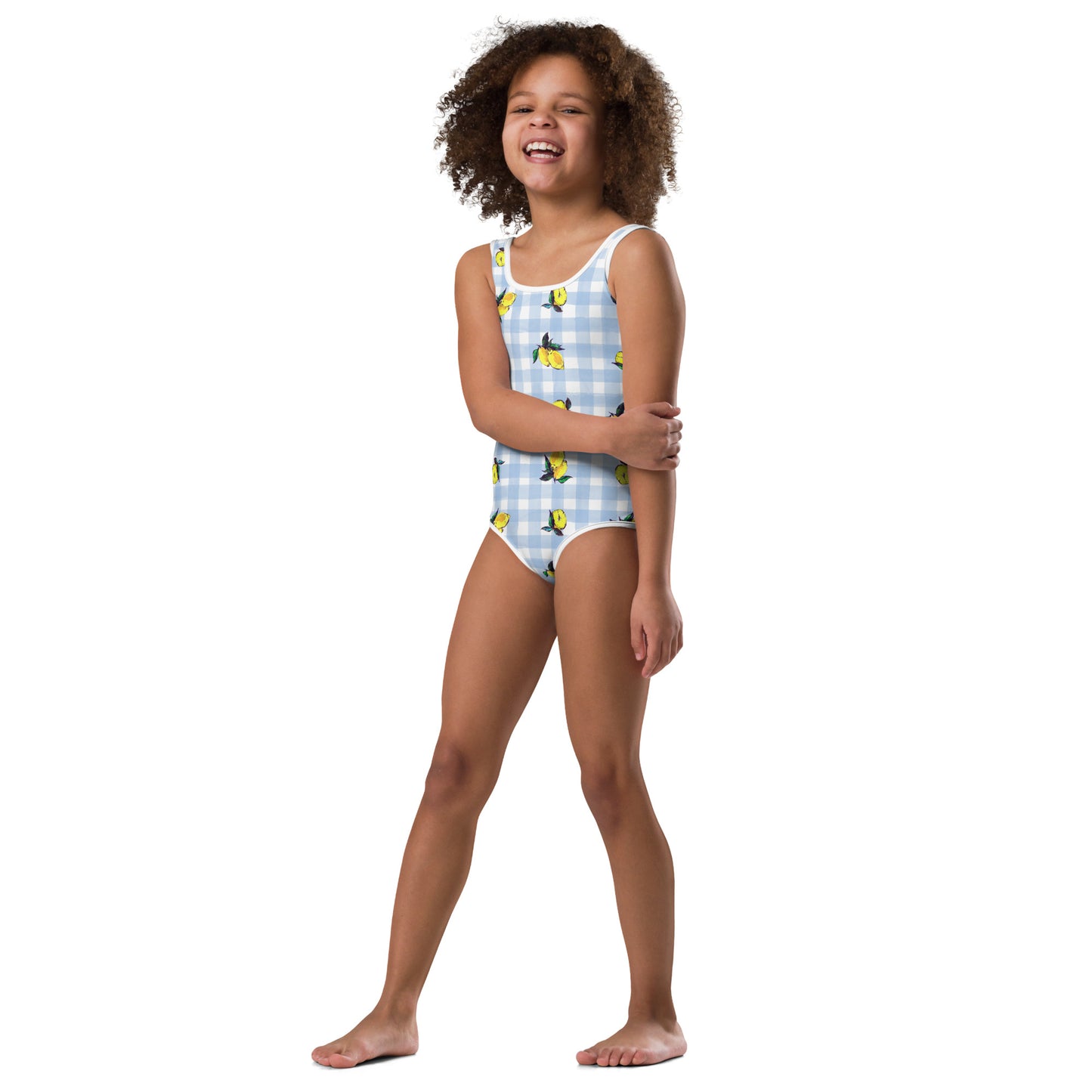 lemon Printed All-Over Print Kids Swimsuit