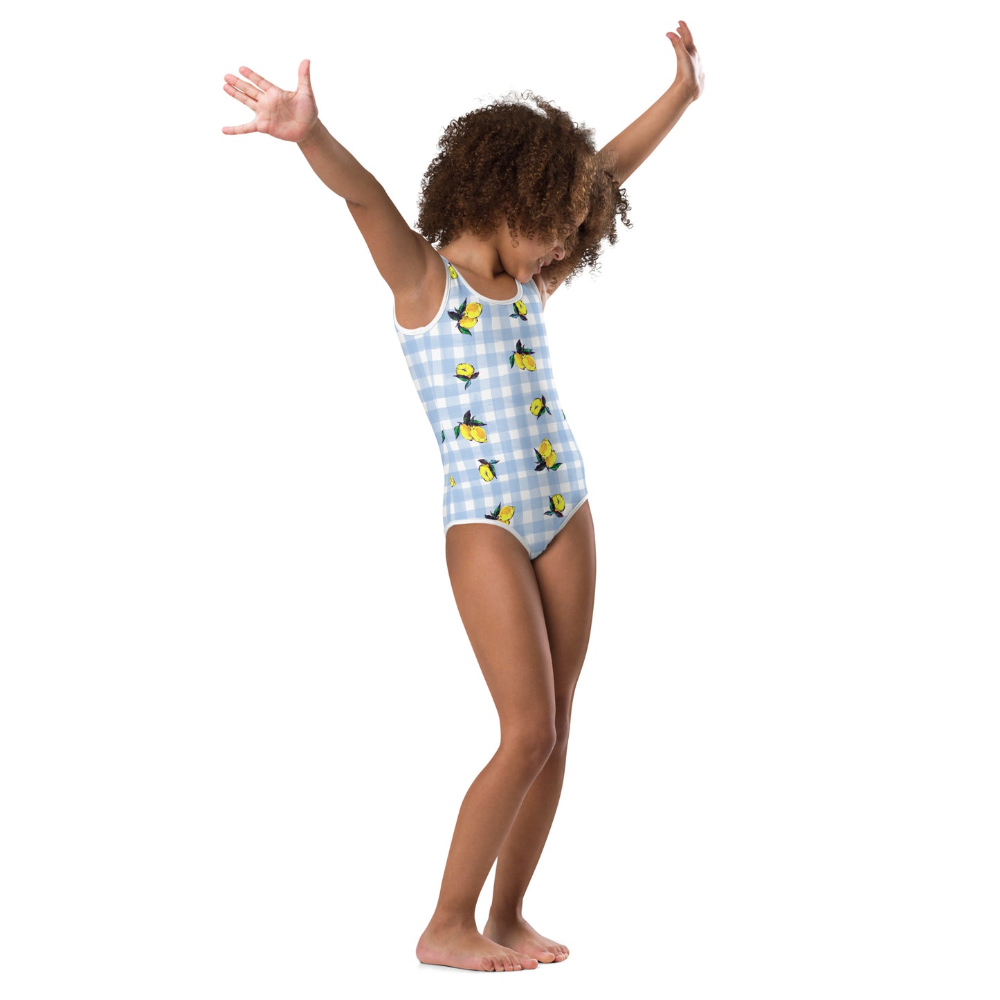lemon Printed All-Over Print Kids Swimsuit