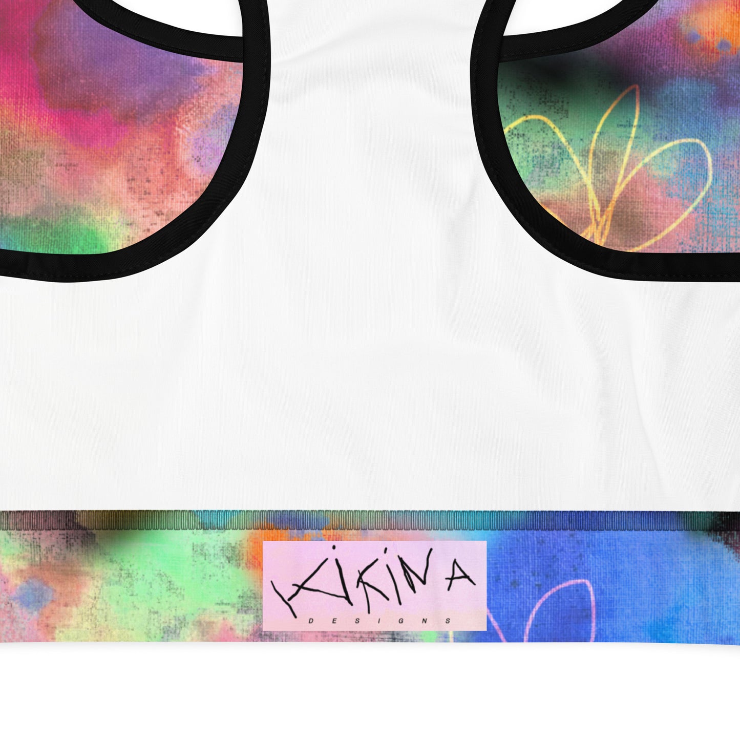 Tie Dye Printed Padded Sports Bra