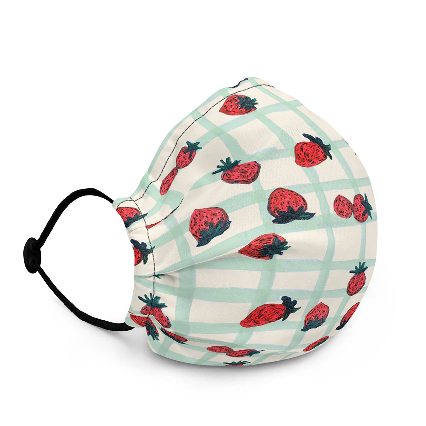Strawberry Print Premium Unisex  Face Mask