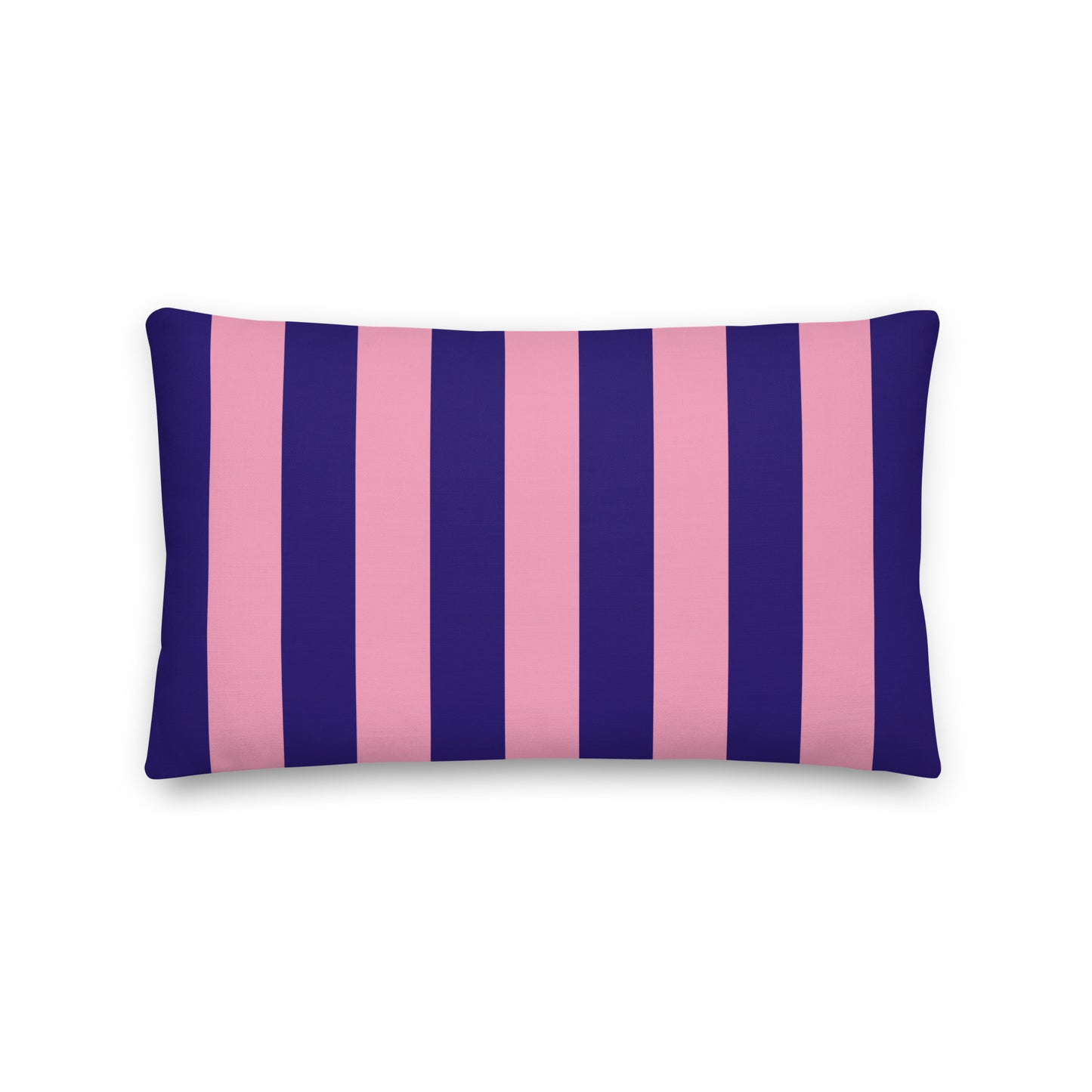 Wide Stripe Premium  Linen Look Pillow