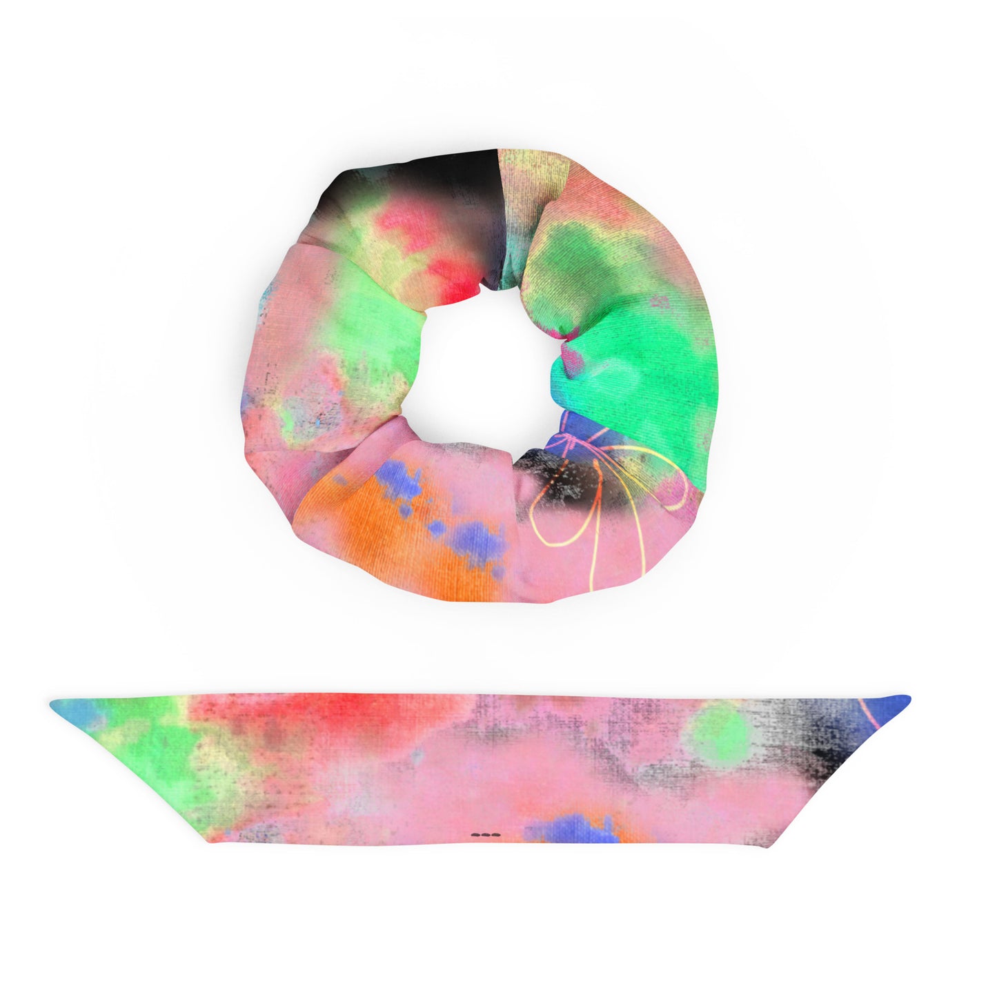 Tie Dye Printed Scrunchie