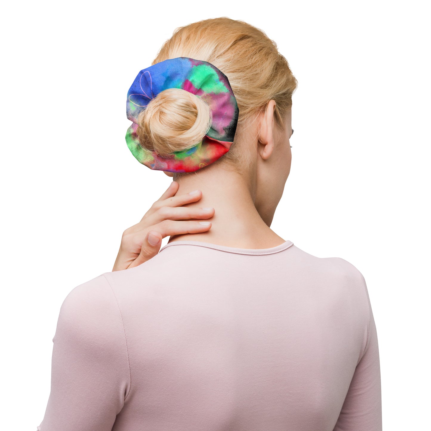 Tie Dye Printed Scrunchie