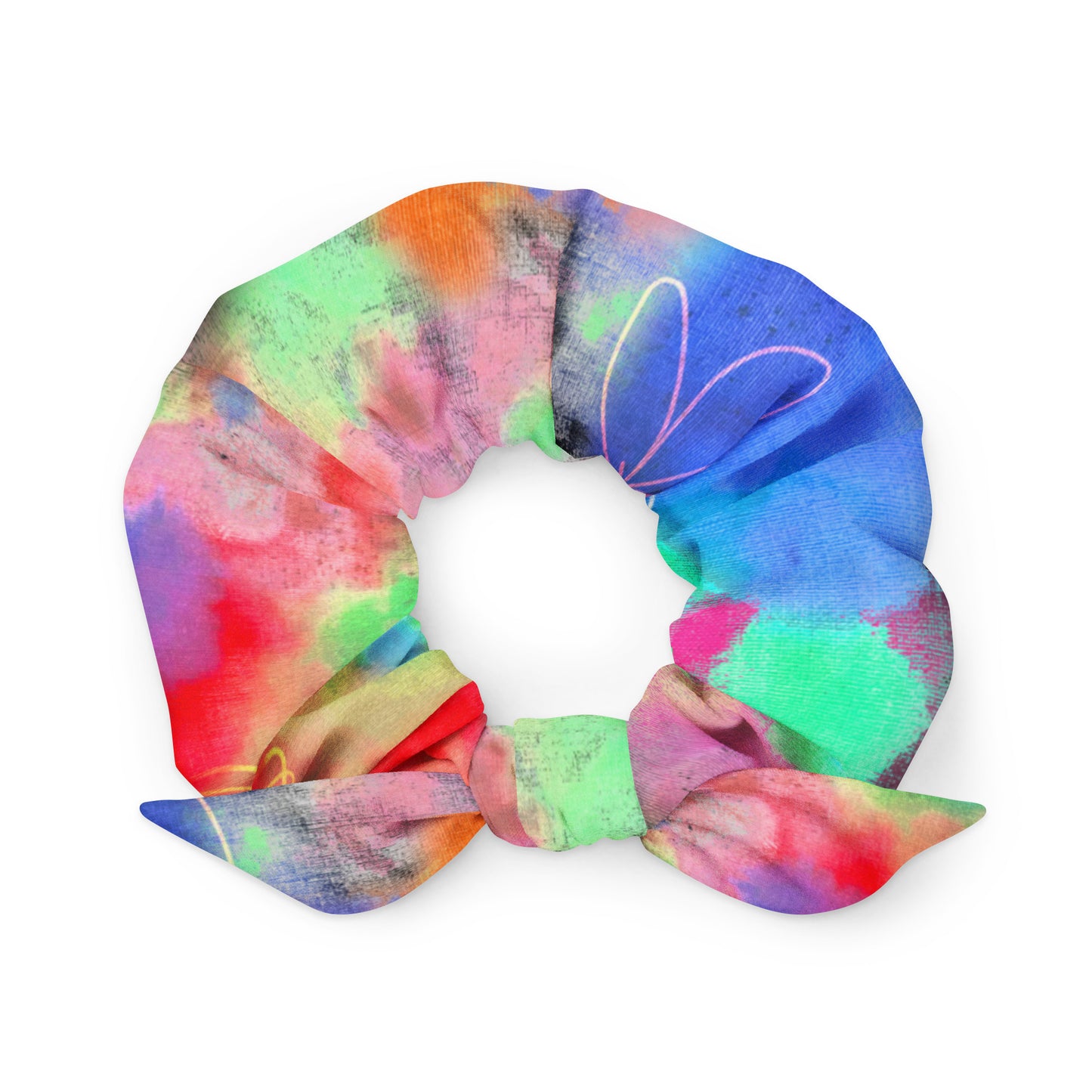 Tie Dye Printed Scrunchie