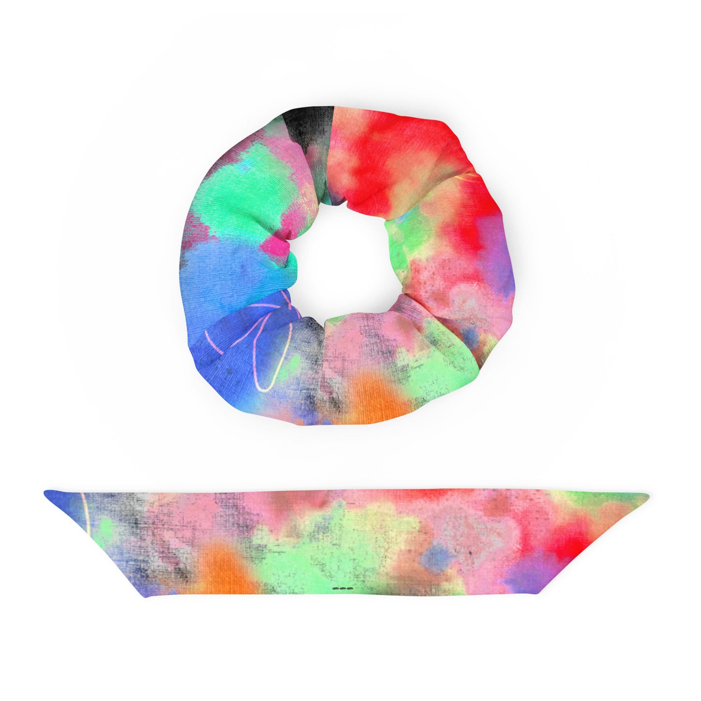 Tie Dye Printed Scrunchie