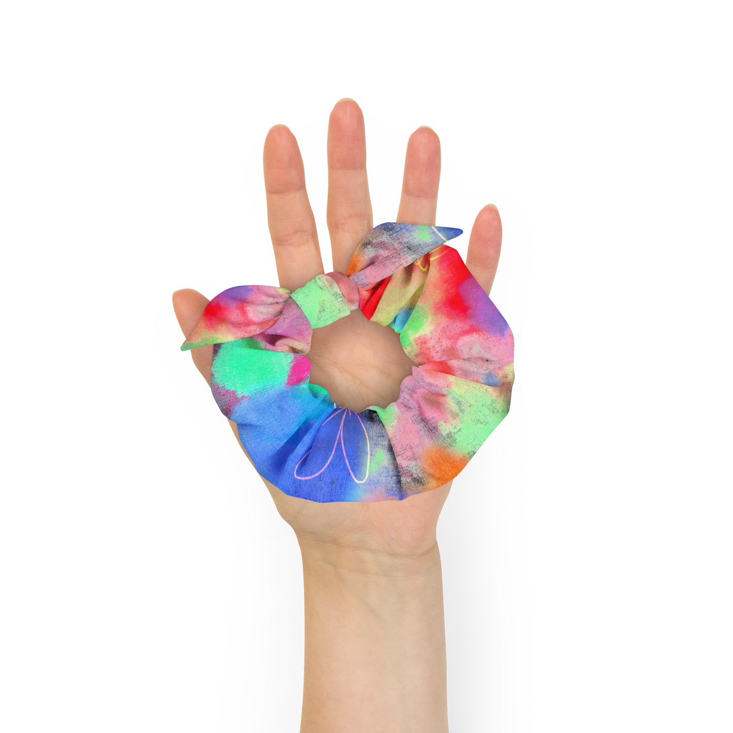 Tie Dye Printed Scrunchie
