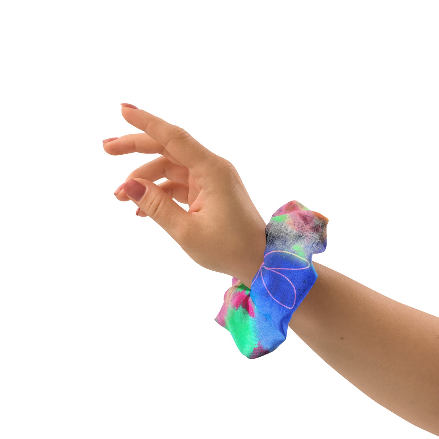 Tie Dye Printed Scrunchie