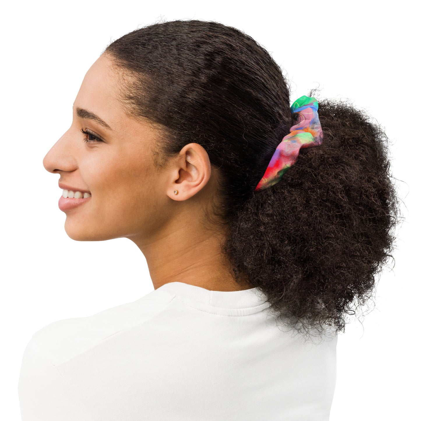 Tie Dye Printed Scrunchie