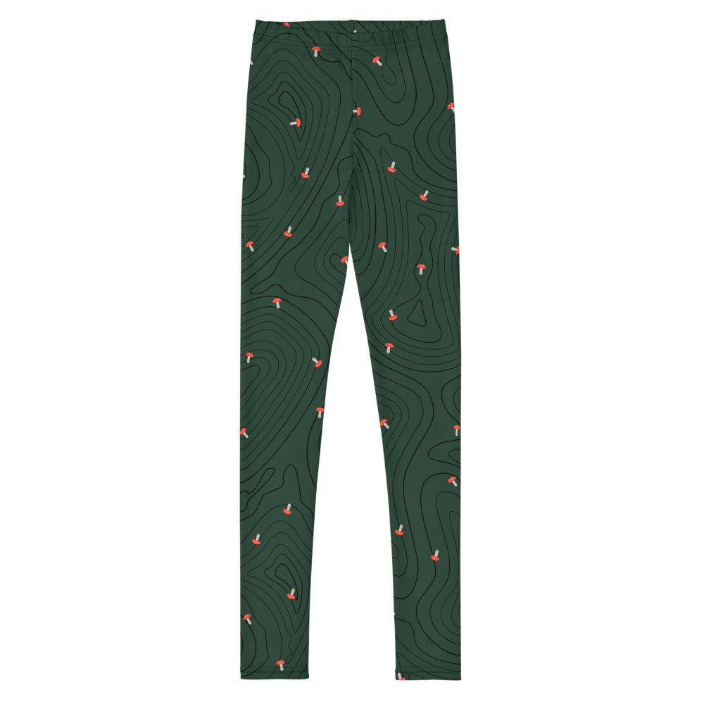 Mushroom Print Junior Leggings