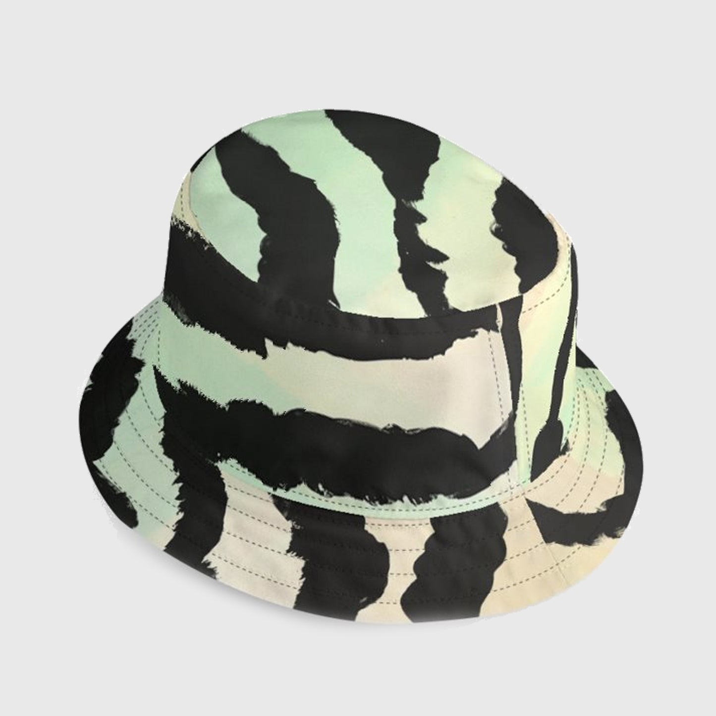 Unisex Painted Stripe Bucket Hat in Two Colourways