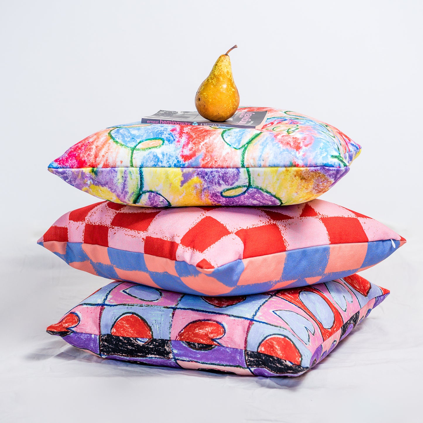 Abstract Print Reversible Cushion