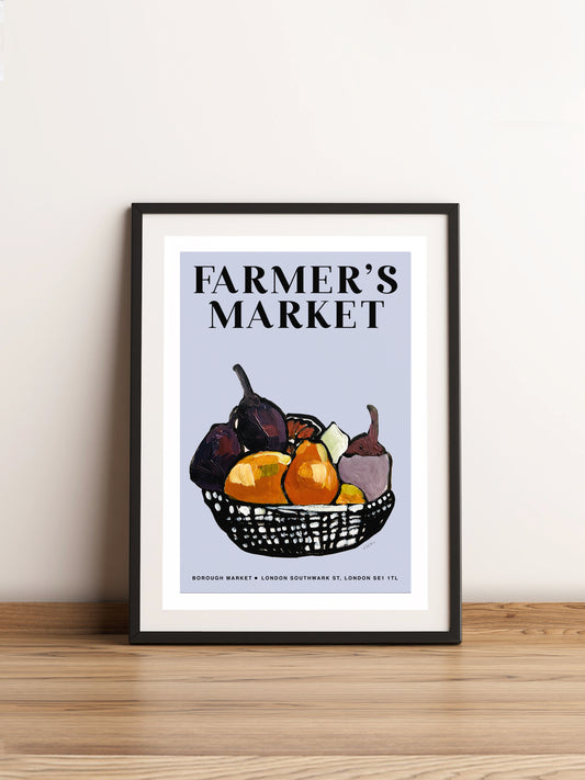 Farmer's Market. Still life with fruit. A3 Artwork. Giclee Print Unframed
