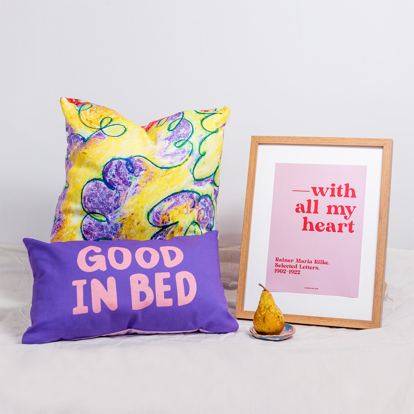 Abstract Print Reversible Cushion
