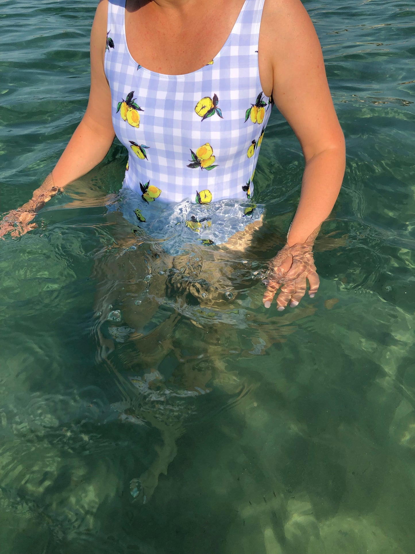 Lemon Swimsuit in Blue