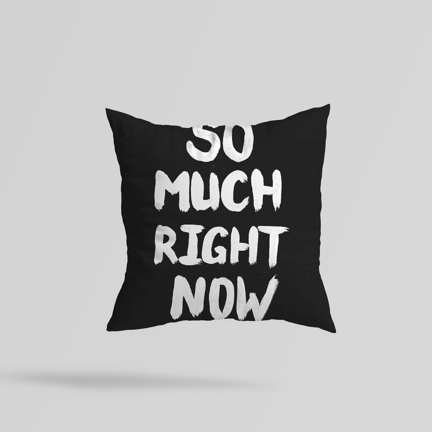 Kiss Slogan Reversible Cushion