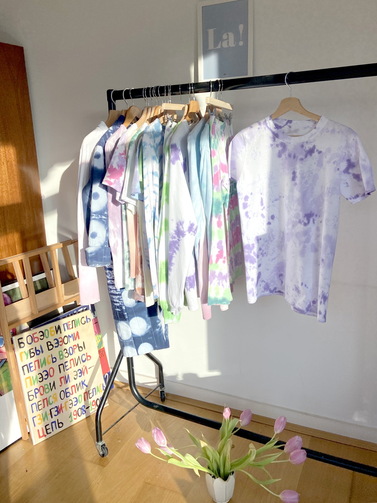 Tie-dye Unisex Top in Lavender