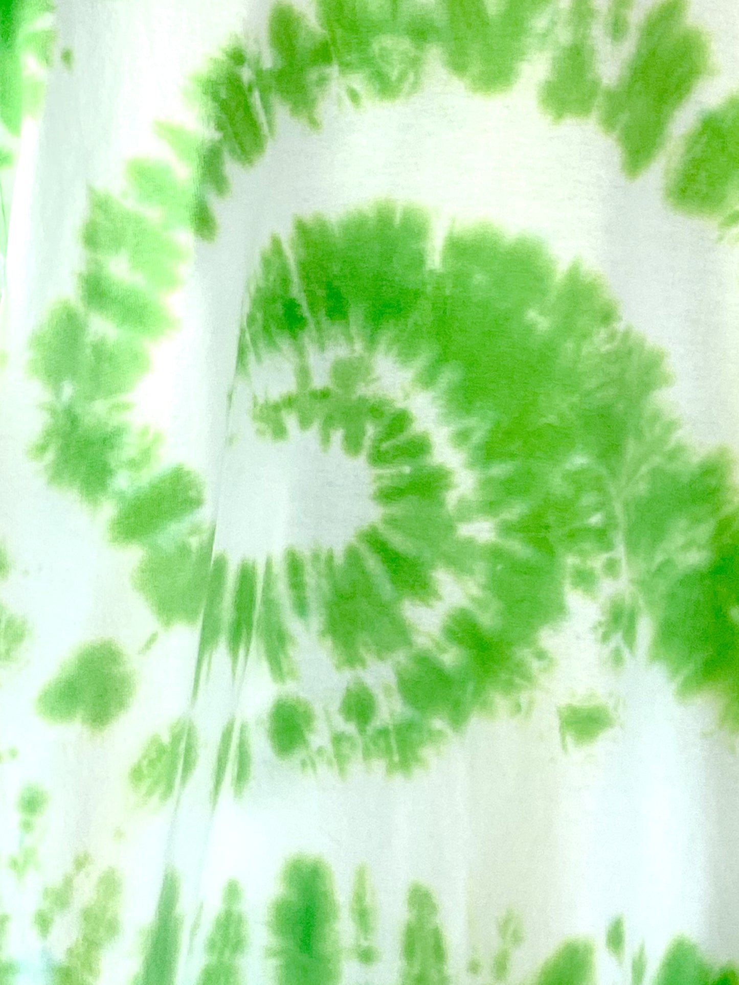Tie-Dye Skater Top with Mandala Motive in Green