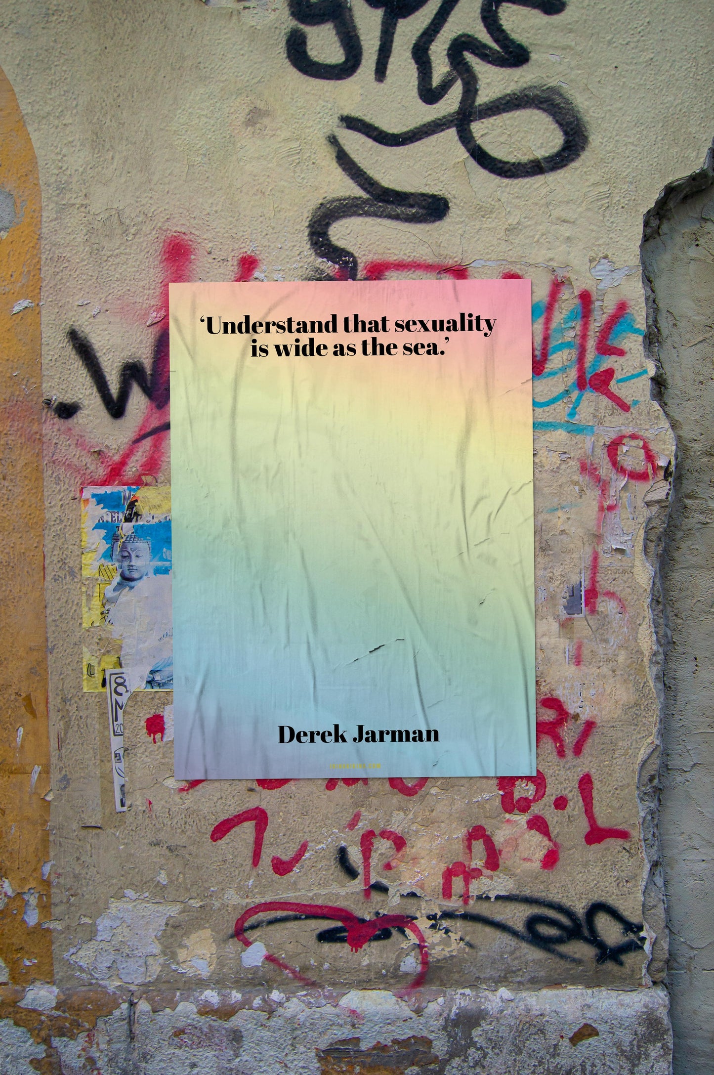 Sexuality is Wide as the Sea Quote A4 Poster