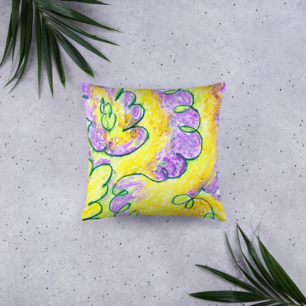 Abstract Print Reversible Cushion