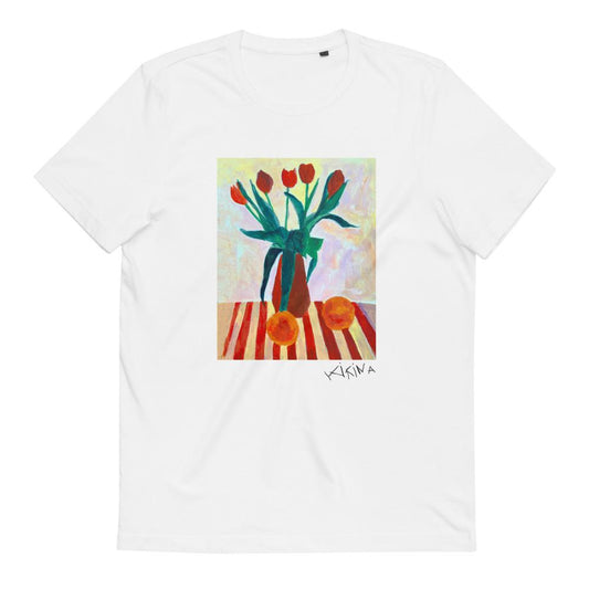 Naturmort. Tulips and Oranges. Organic Cotton Tee