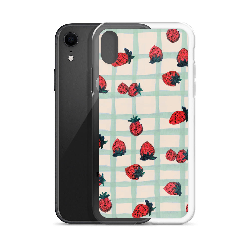 Strawberry Print iPhone Case