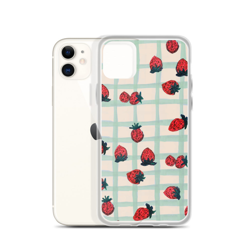 Strawberry Print iPhone Case