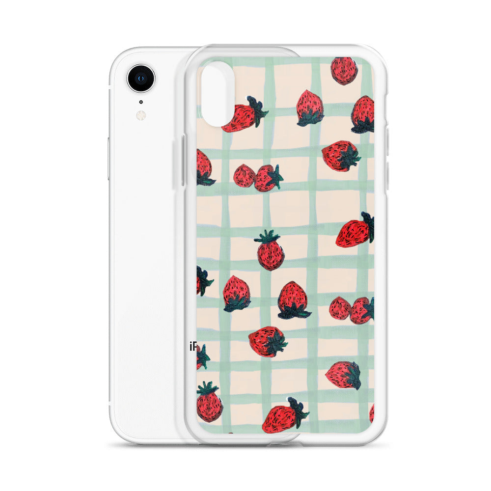 Strawberry Print iPhone Case