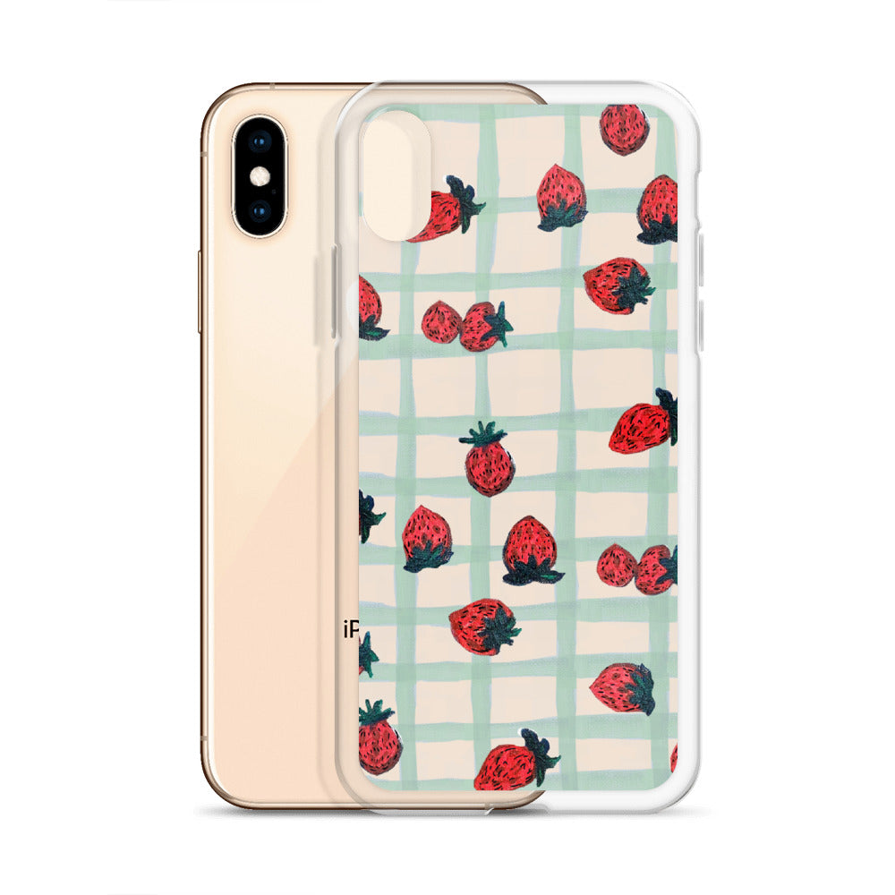 Strawberry Print iPhone Case