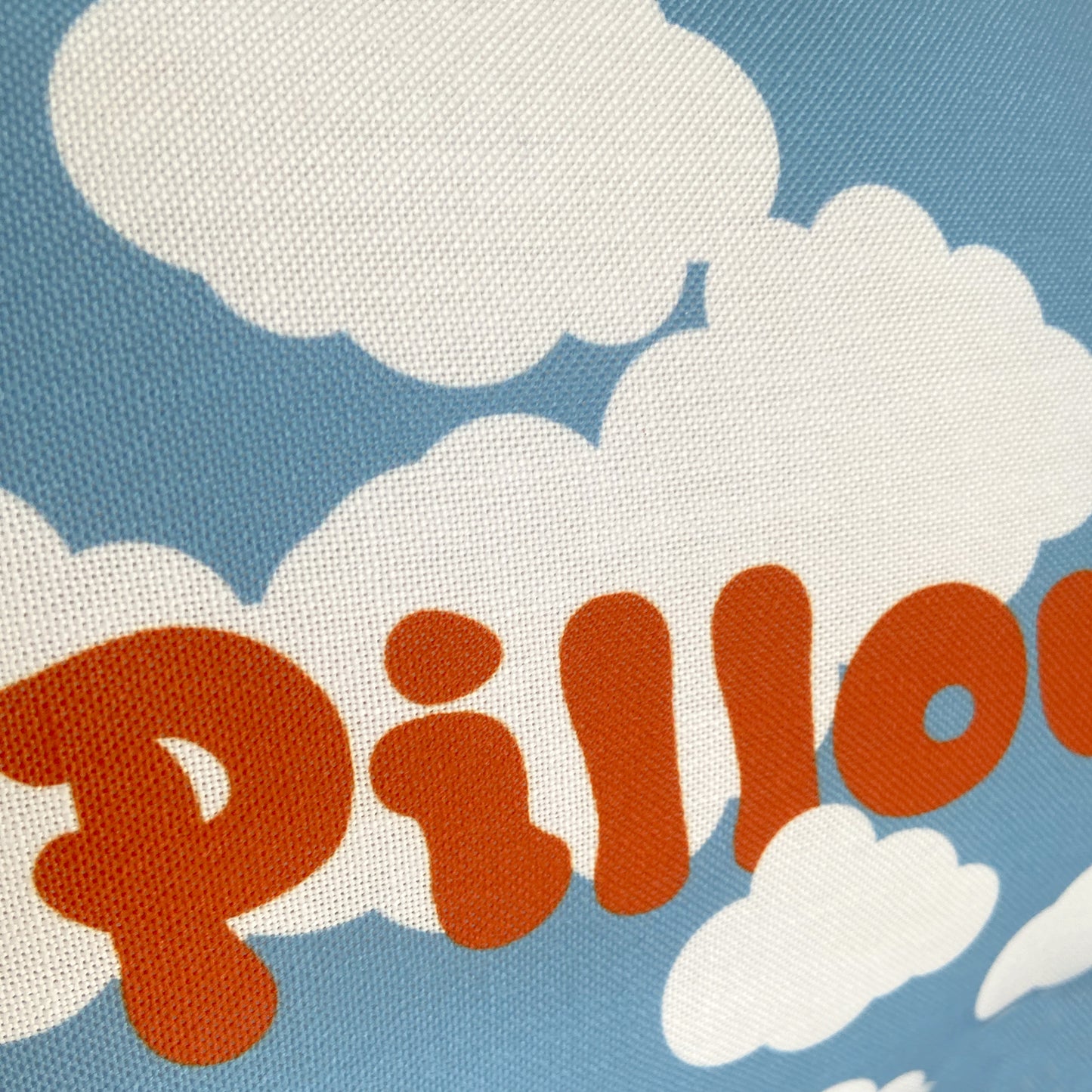 Pillow Talk Cloud Linen Look Canvas Cushion