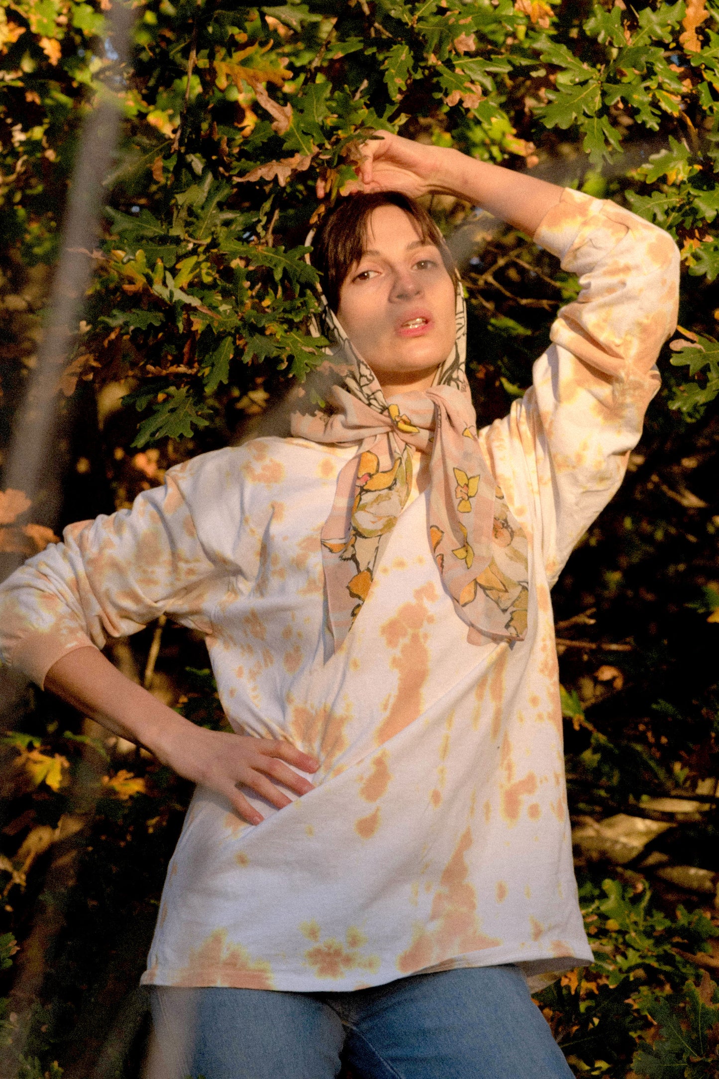 Daffodil Silk Georgette Square Scarf
