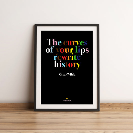 Oscar Wilde Quote Poster.