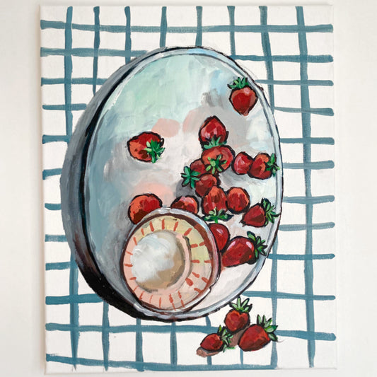 Strawberries original painting