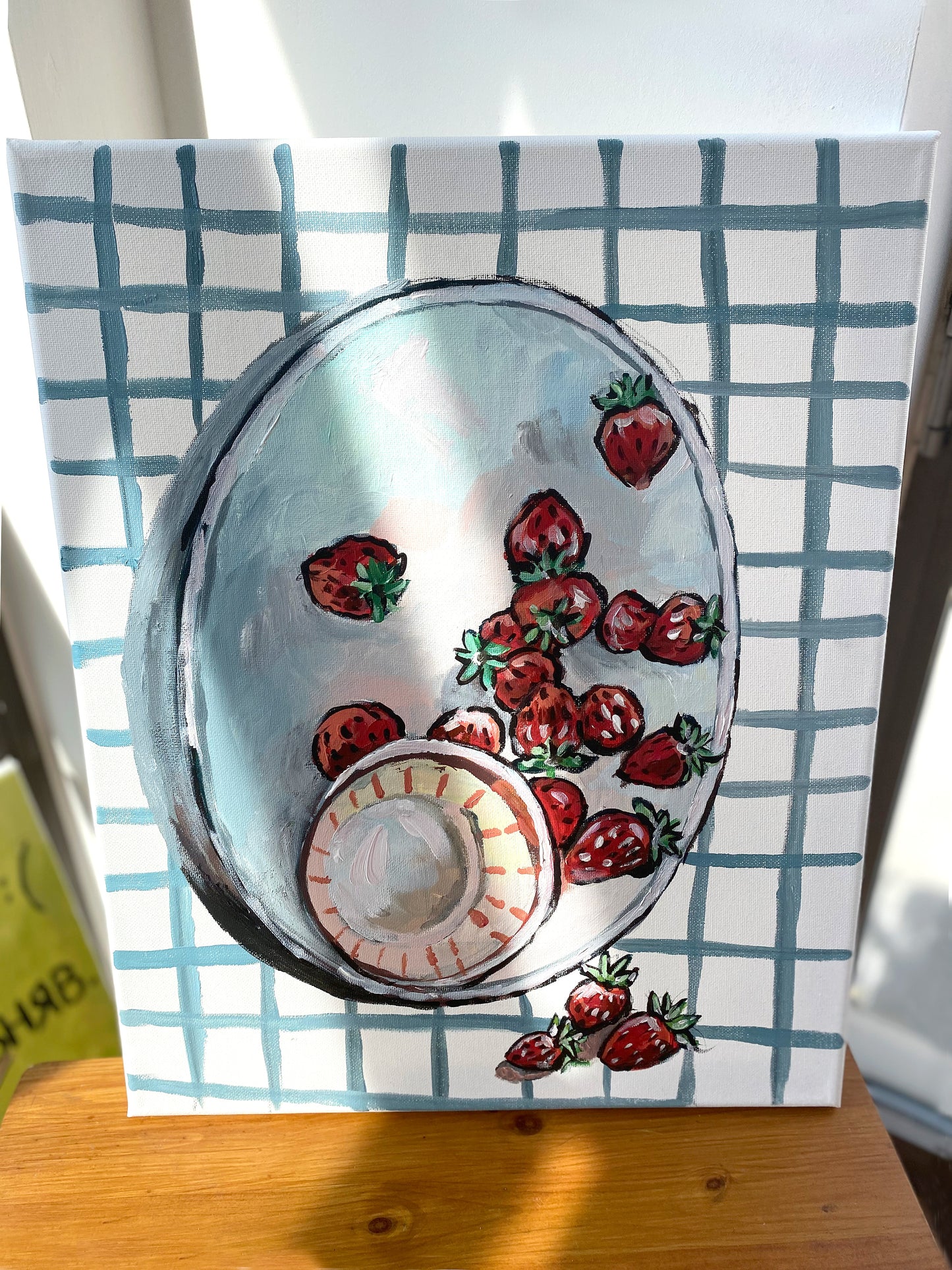Strawberries original painting