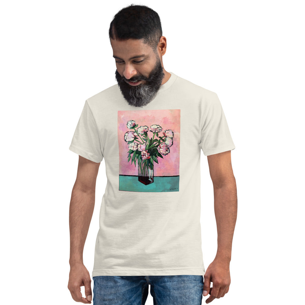 Peonies. Unisex Sustainable T-Shirt