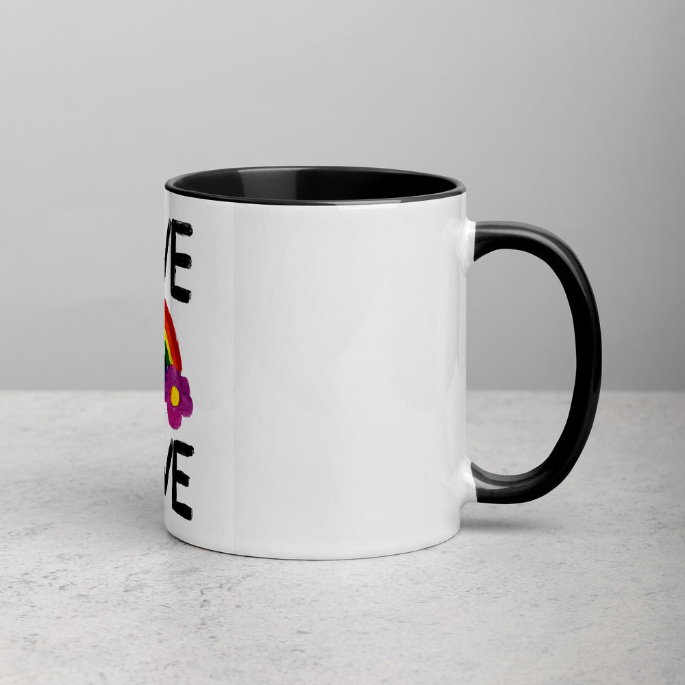 Love is Love Mug with Colour Inside