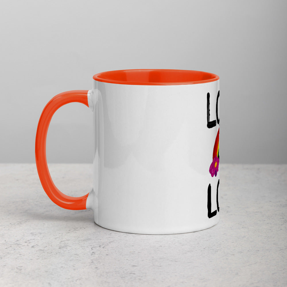 Love is Love Mug with Colour Inside
