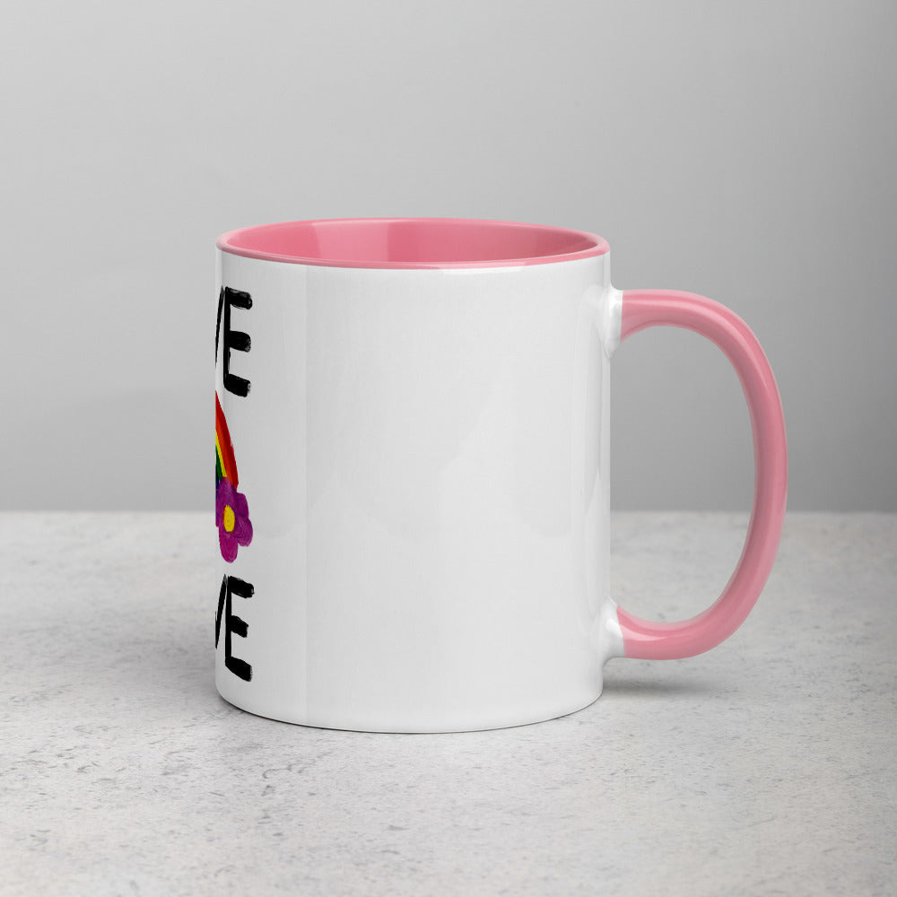 Love is Love Mug with Colour Inside