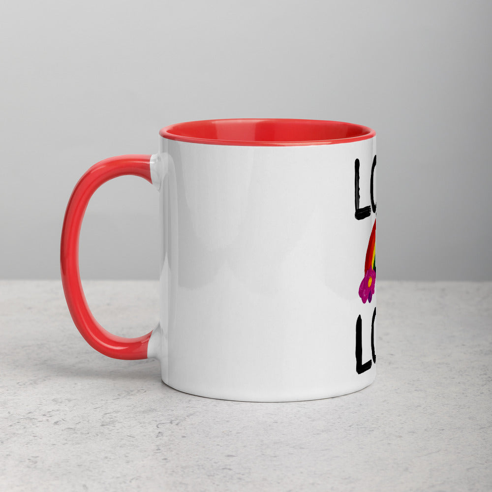 Love is Love Mug with Colour Inside