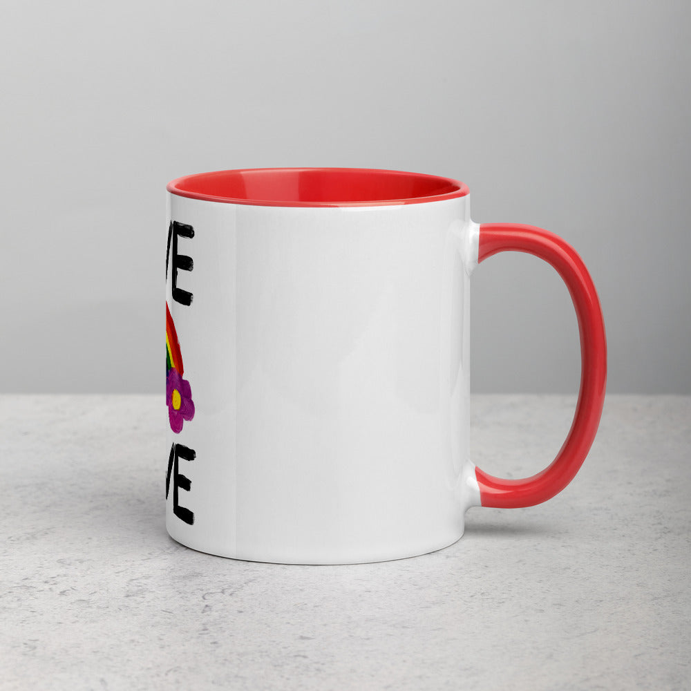 Love is Love Mug with Colour Inside