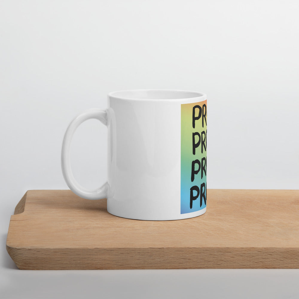 Proud White Glossy Mug