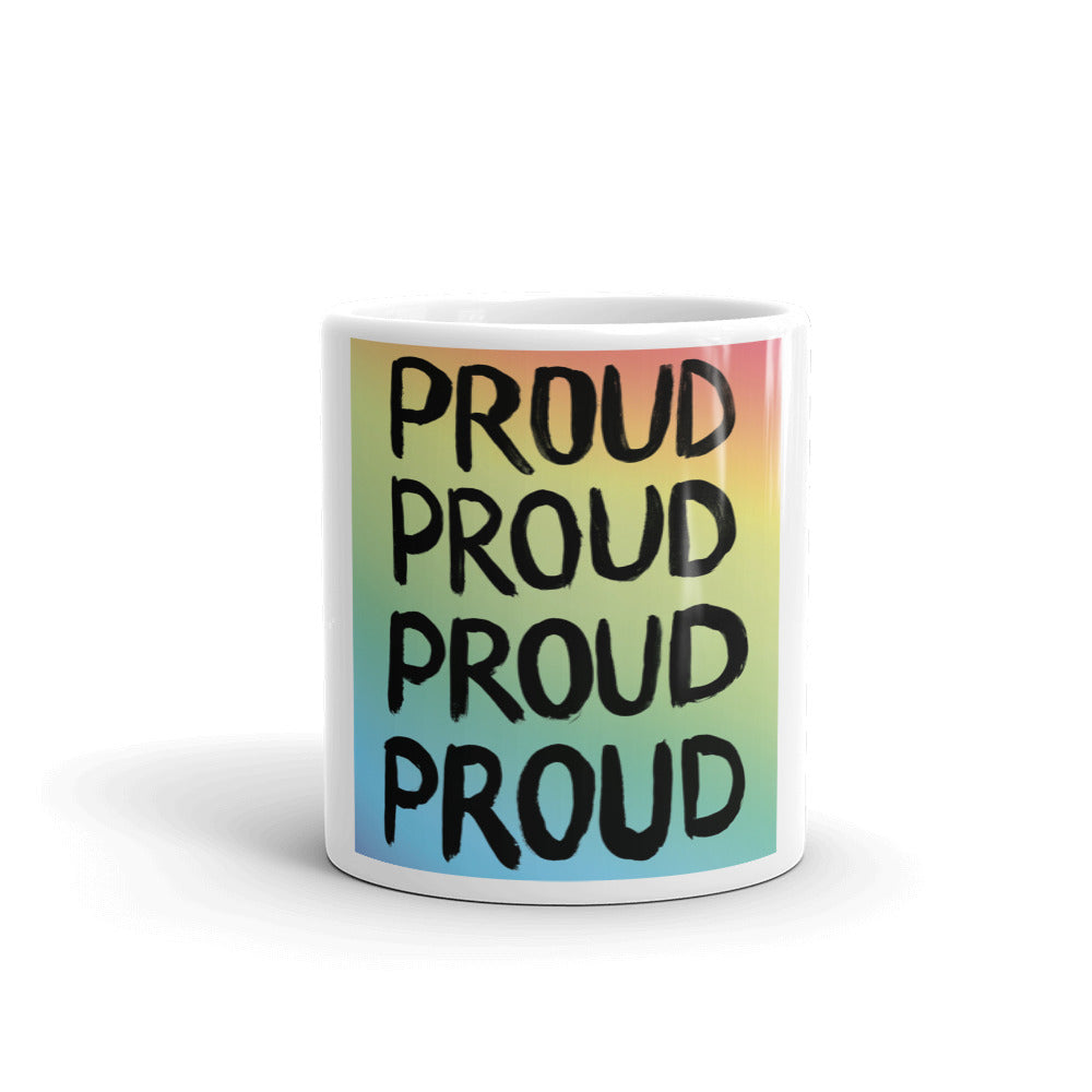 Proud White Glossy Mug