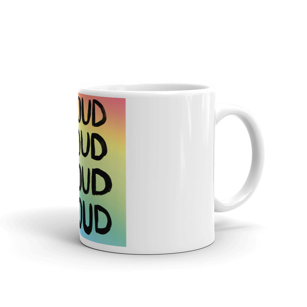Proud White Glossy Mug