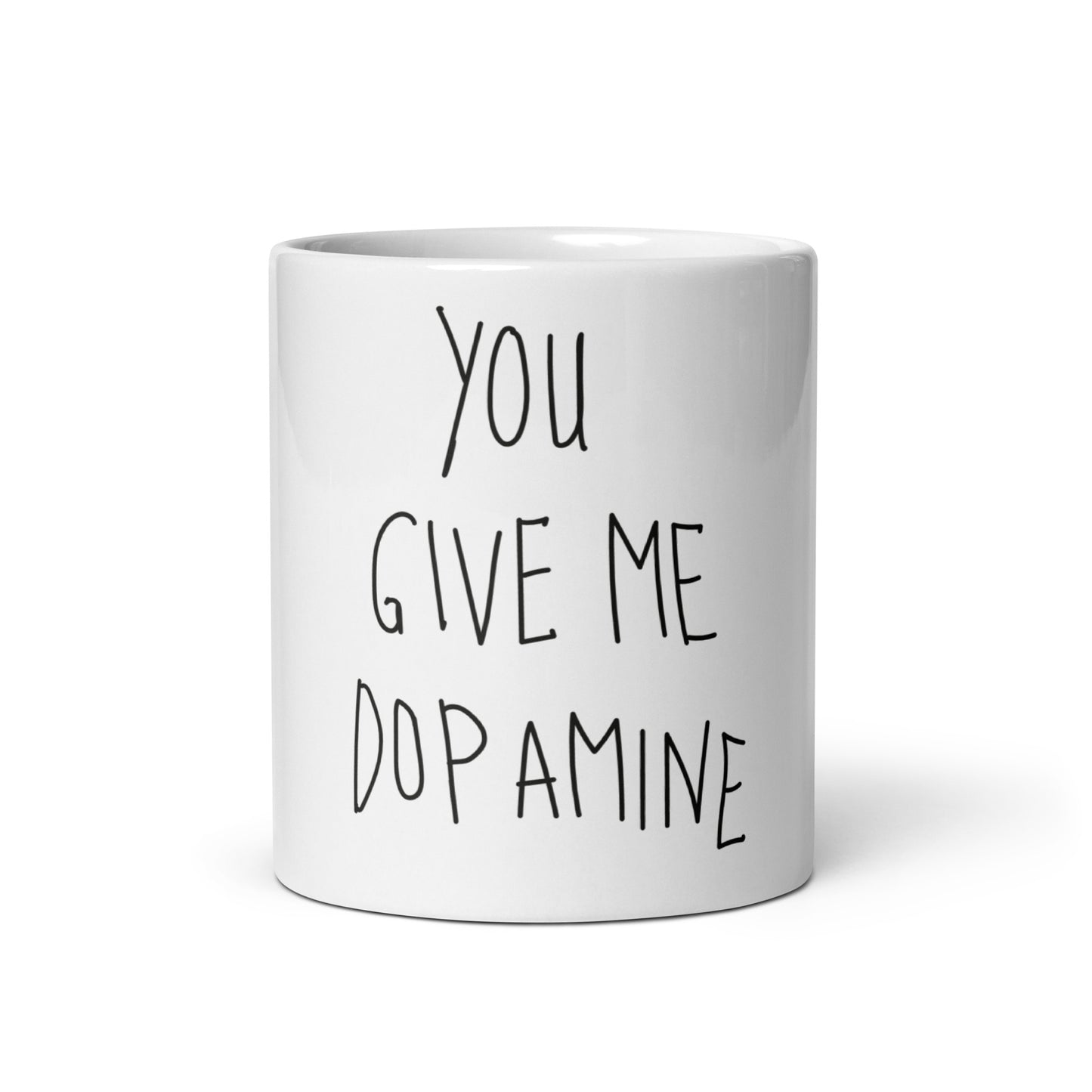 White glossy mug